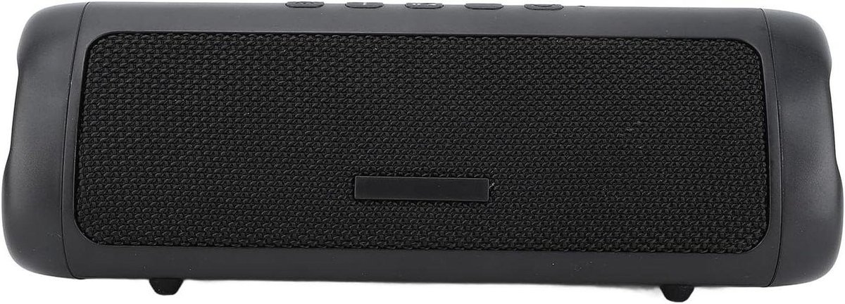Draagbare Bluetooth Speaker - Draadloze Geluidsbox - Muziek Buiten - Oogverblindende LED - 22 x 8 x 7 cm - Zwart