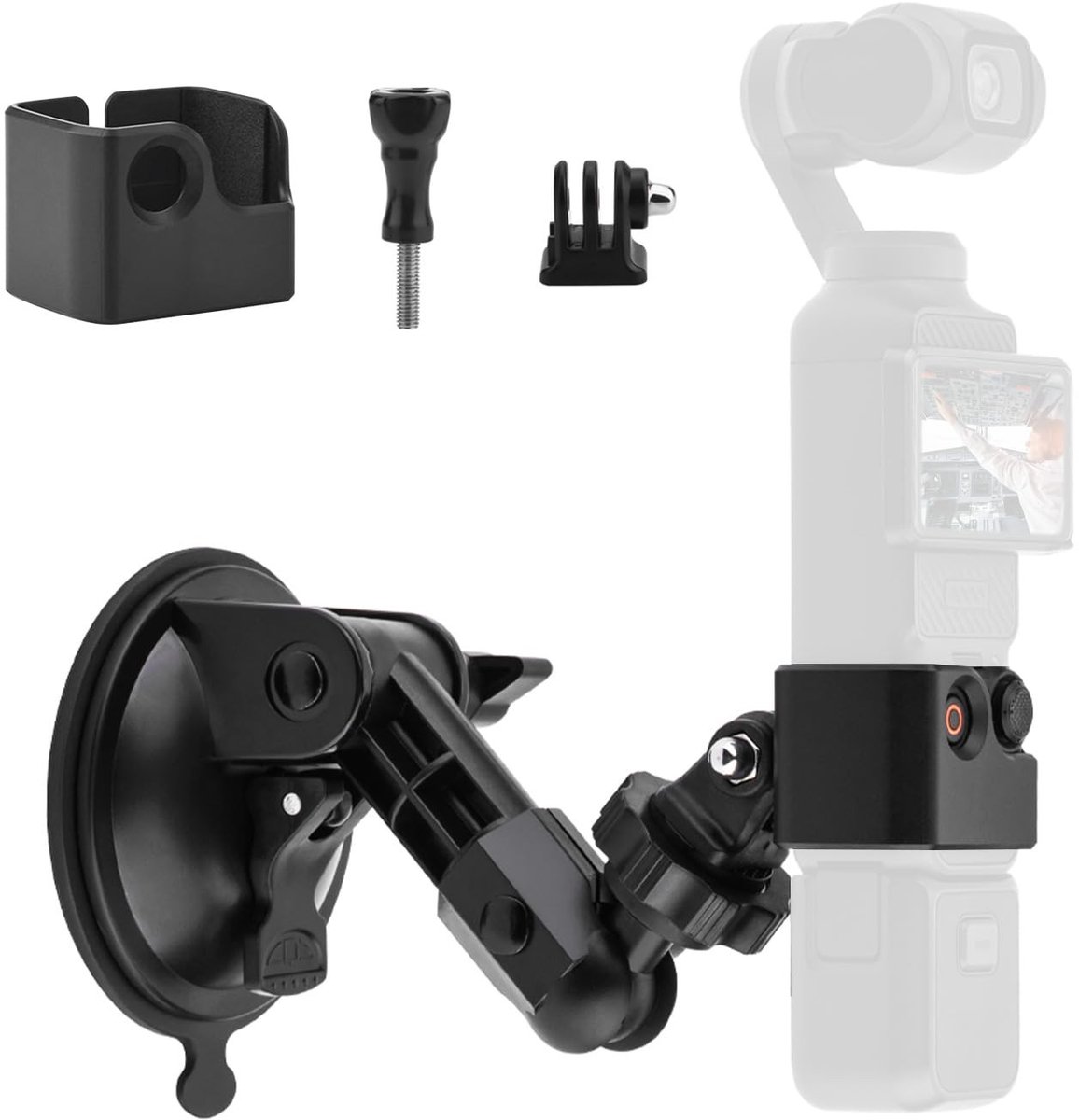 Dailygoods - Zuignap Houder voor Action Camera's en Smartphones