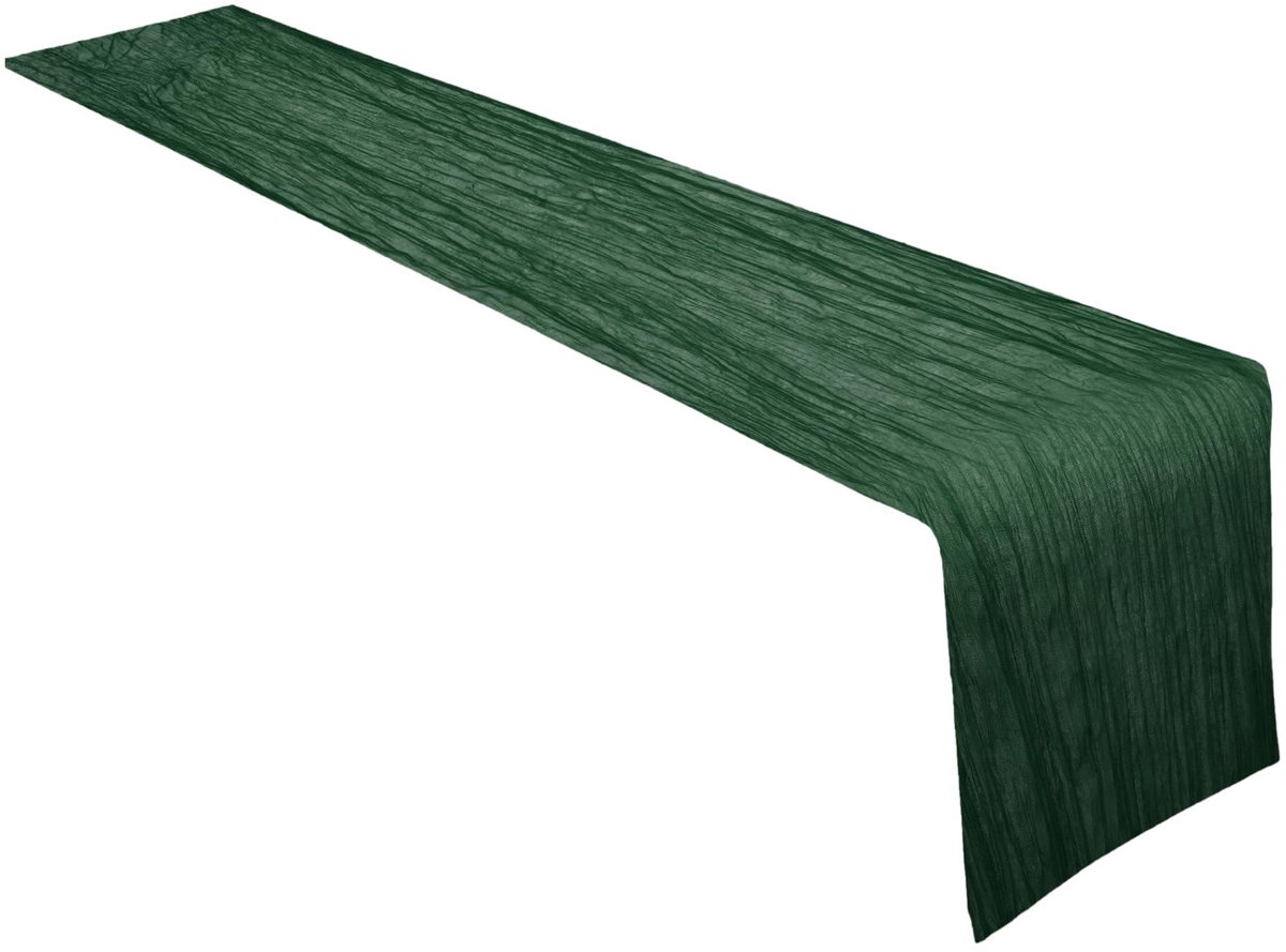 Dailygoods - Cosensi - Modern Wasbaar Tafelkleed van Polyester 300 x 90 cm Groen