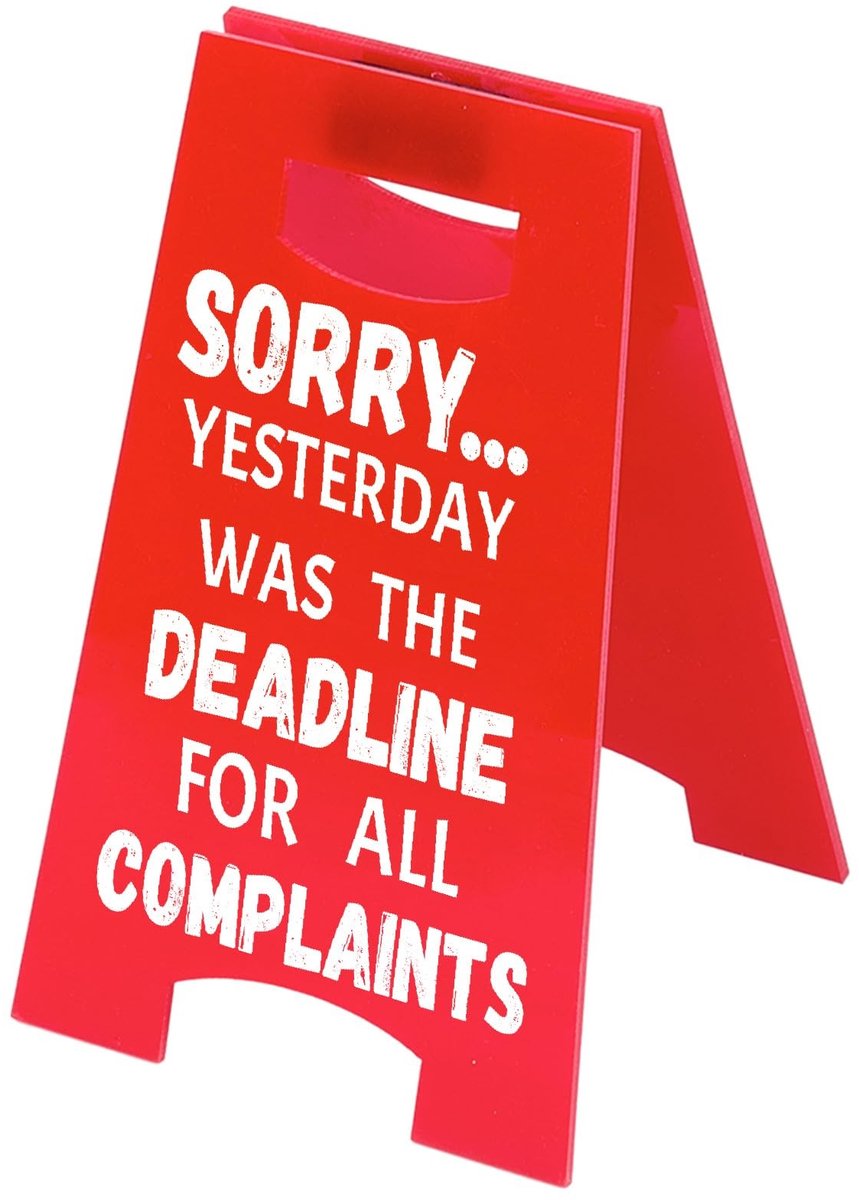 Dailygoods - Grappig Klachtenbord voor Kantoor en Bureau Decoratie