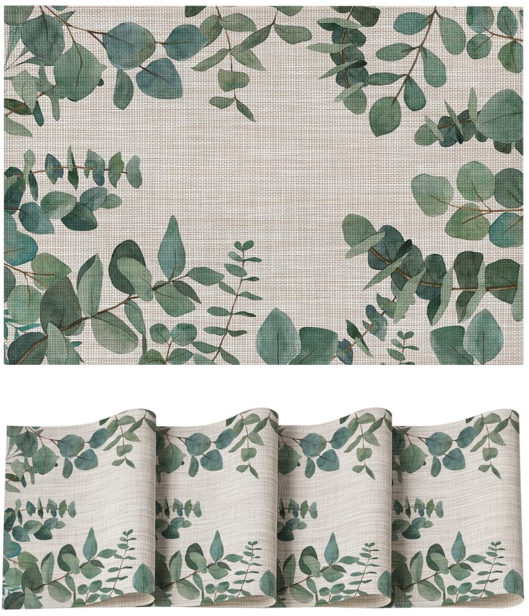 Dailygoods - Set van 4 Vuilafstotende Placemat voor Keuken 30 x 45 cm