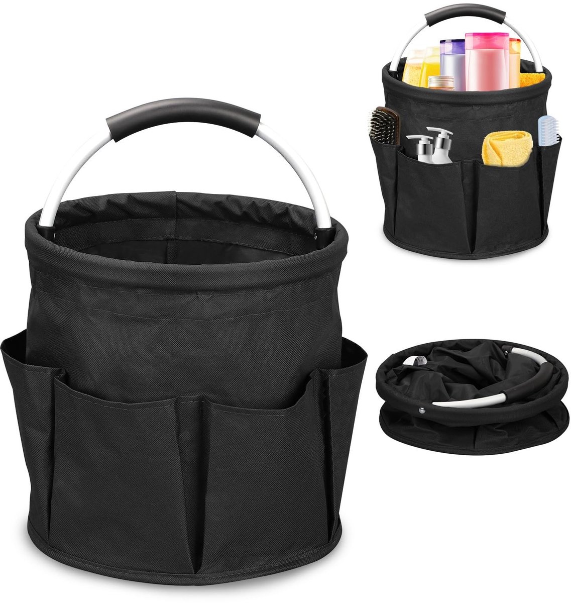 Dailygoods - Opvouwbare Opbergtas voor Reiniging met 6 Buitenvakken