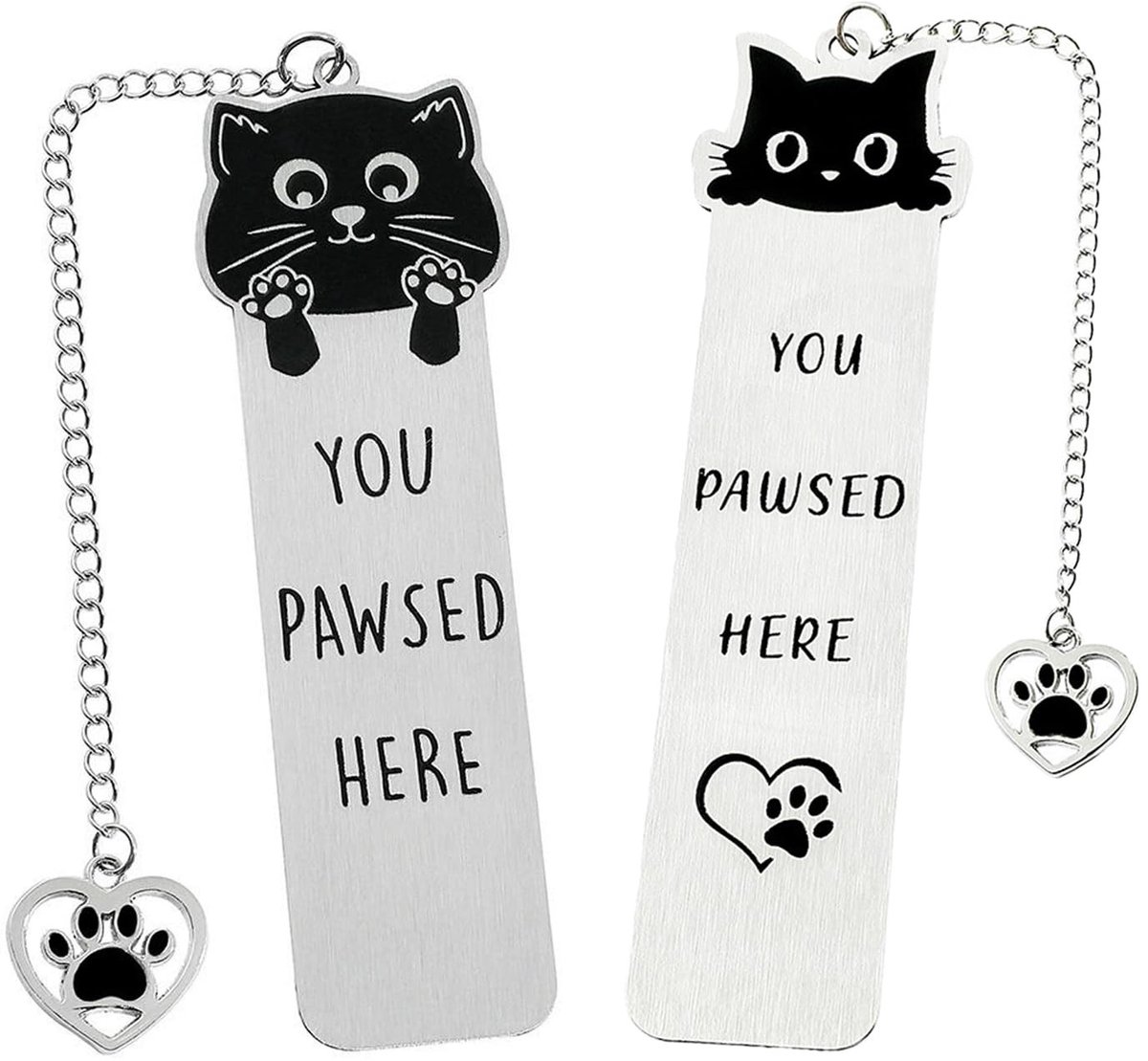 Dailygoods - 2 Stuks Kattenbladwijzers met Poothanger voor Leesliefhebbers