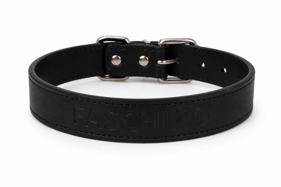 Faschino halsband zwart maat M