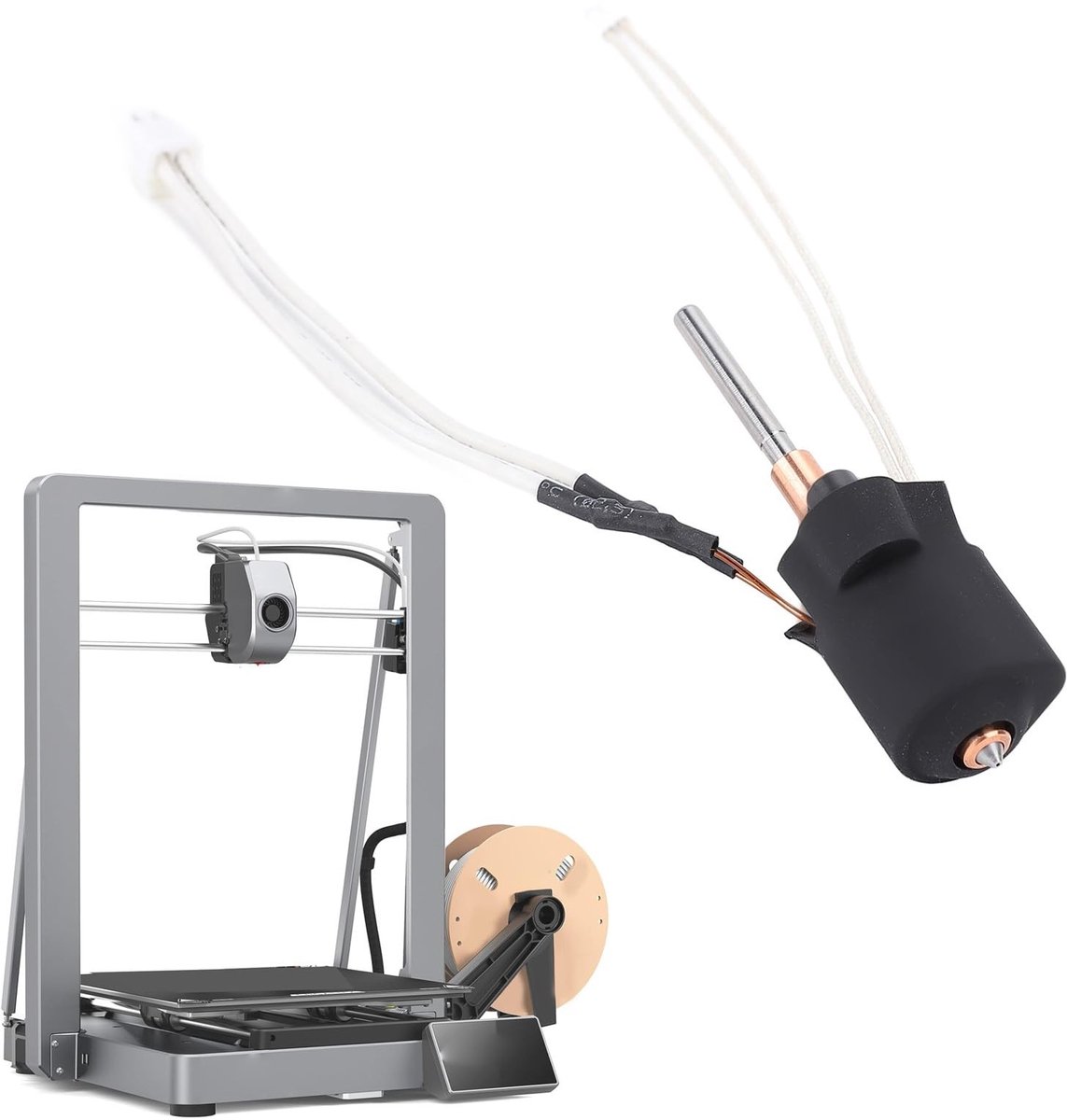 Dailygoods - Hotend-kit voor 3D-printer met 60W Keramische Verwarming en 0,8 mm Nozzle