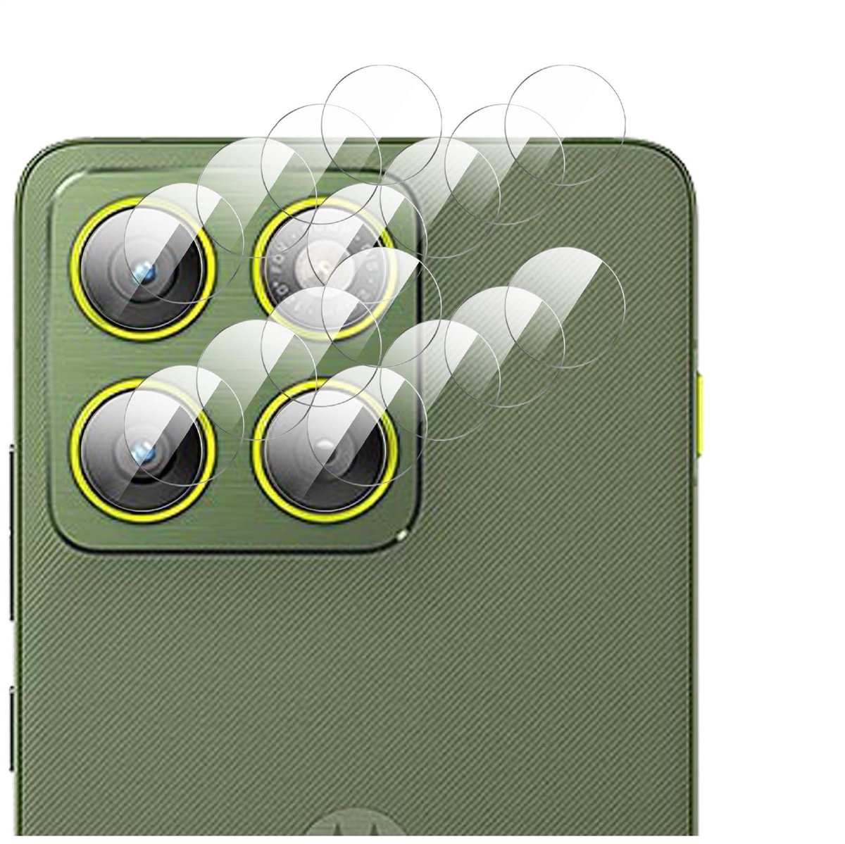 Dailygoods - Set van 4 Camerabeschermfolies voor Motorola Edge 70 van Gehard Glas