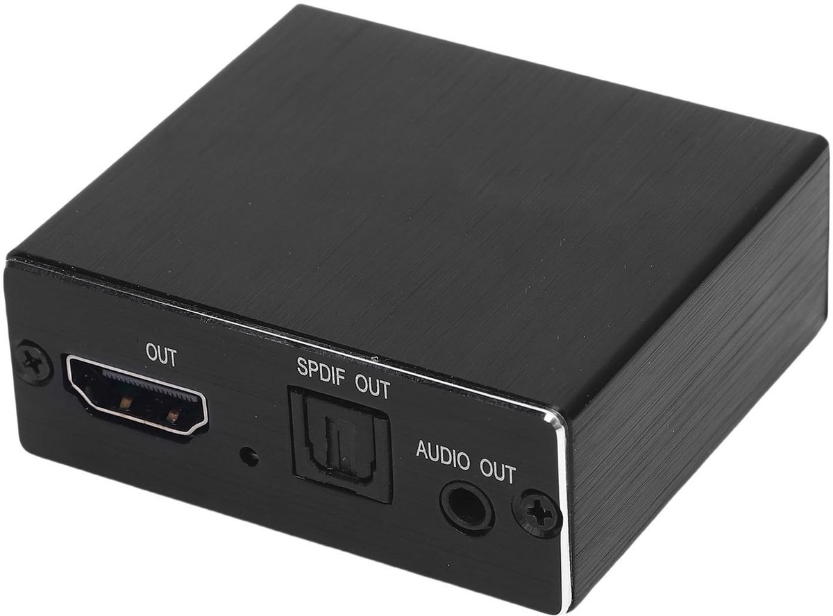 Dailygoods - 4K HDMI Audio Extractor met Optische en 3,5 mm Uitgang voor Thuistheater
