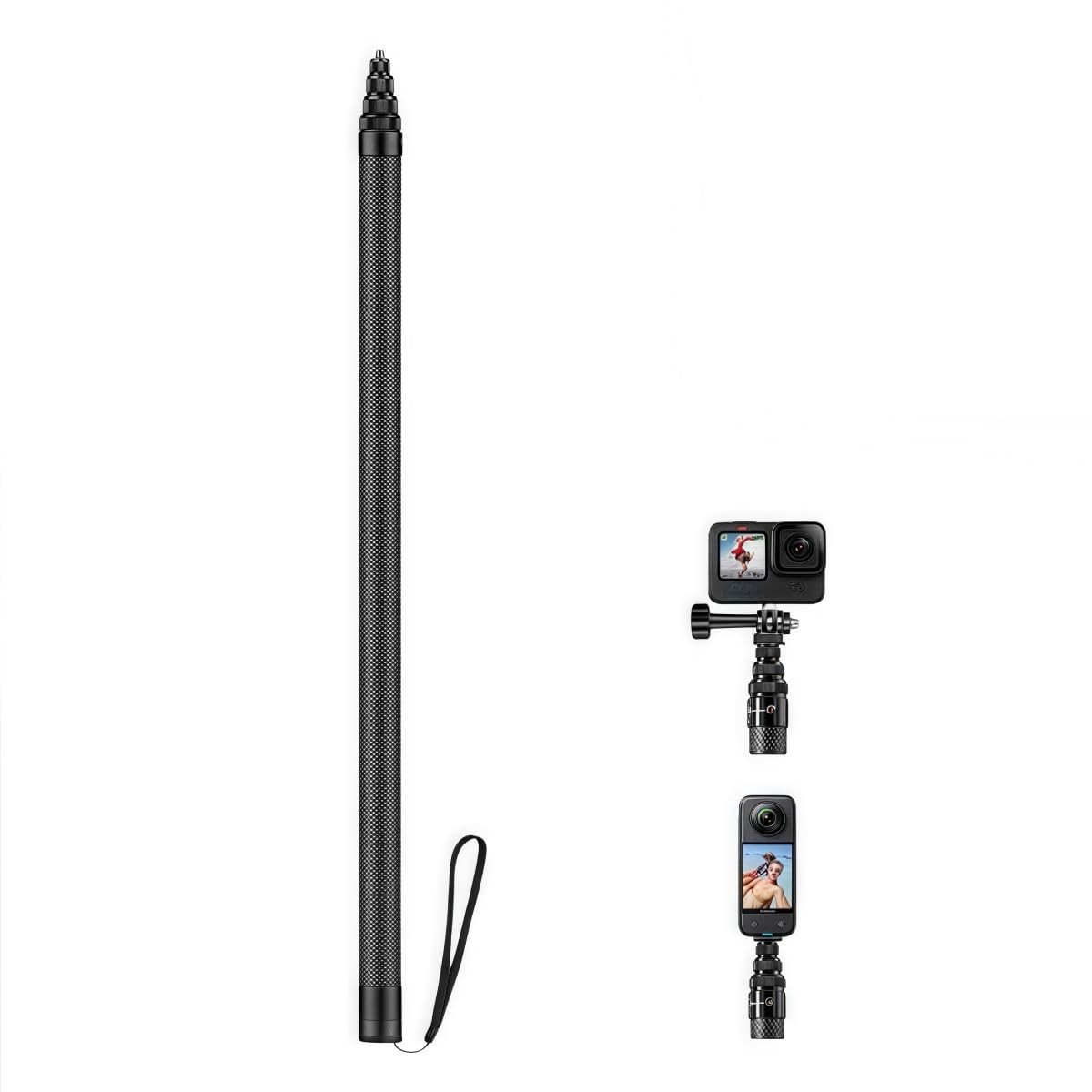 Dailygoods - 5m Onzichtbare Selfie Stick voor Actiecamera's