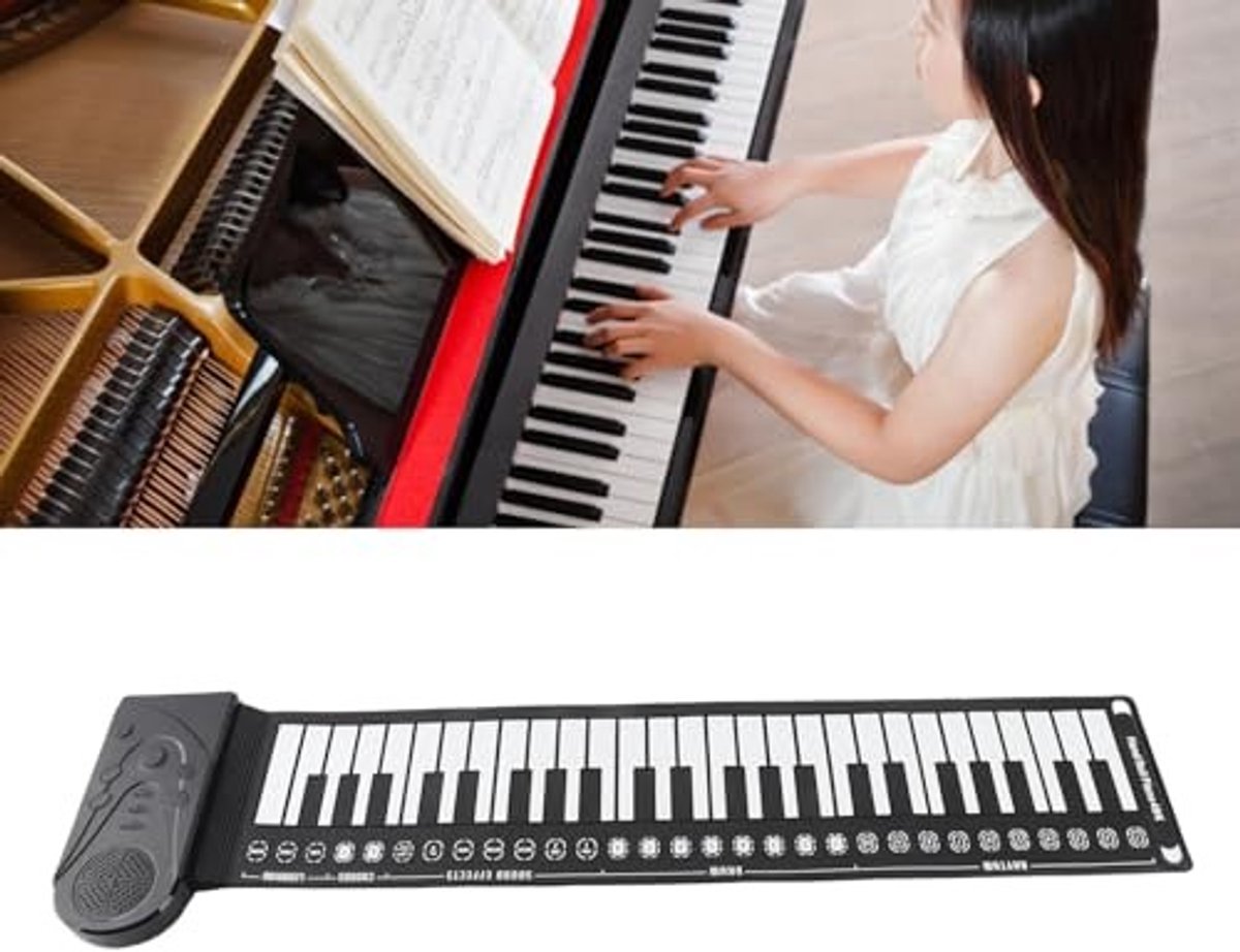 Dailygoods - Flexibele Draagbare Silicium Piano met 49 Toetsen en Luidspreker