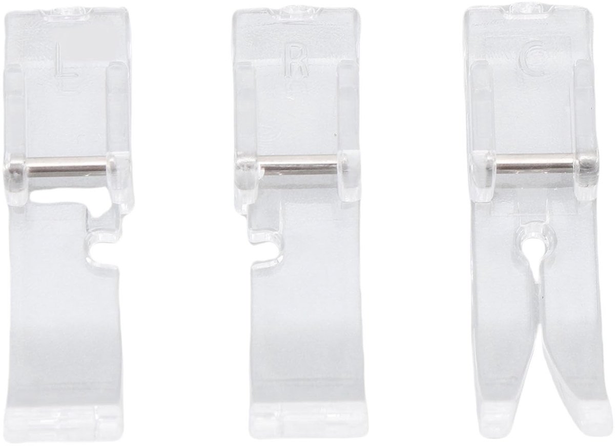 Dailygoods - Set van 3 Rechte Steek Voeten voor Naaimachine