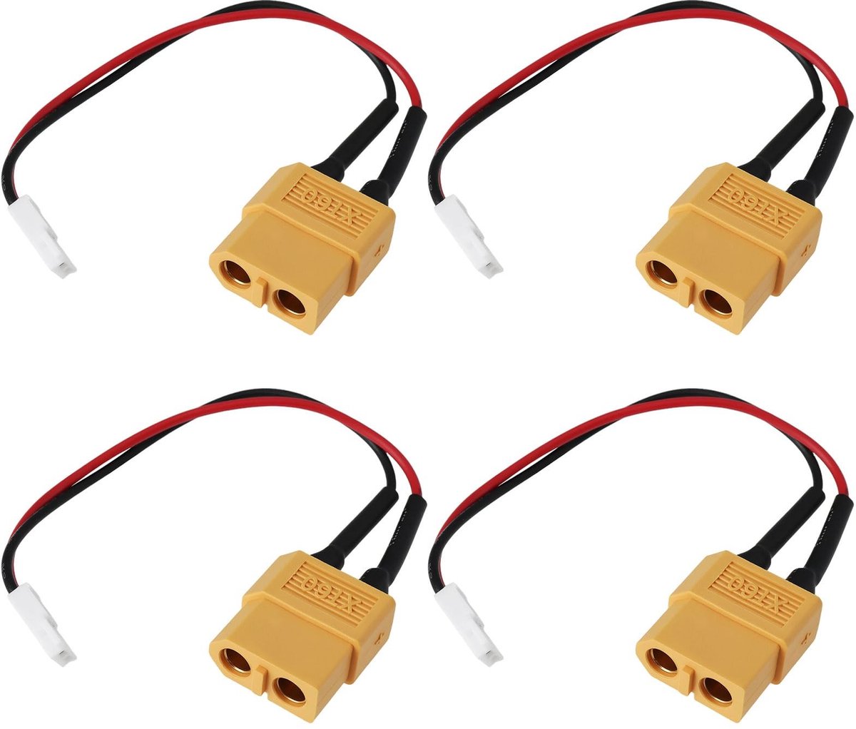 Dailygoods - 4 Stuks XT60 naar Molex 51006 Vrouwelijke Connectoren Adapter 10 cm