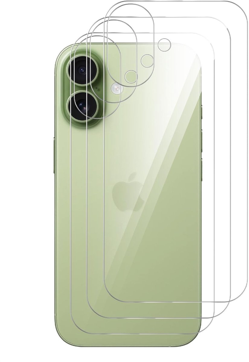 Dailygoods - Achterkant Beschermfolie voor iPhone 17 - 3 Stuks