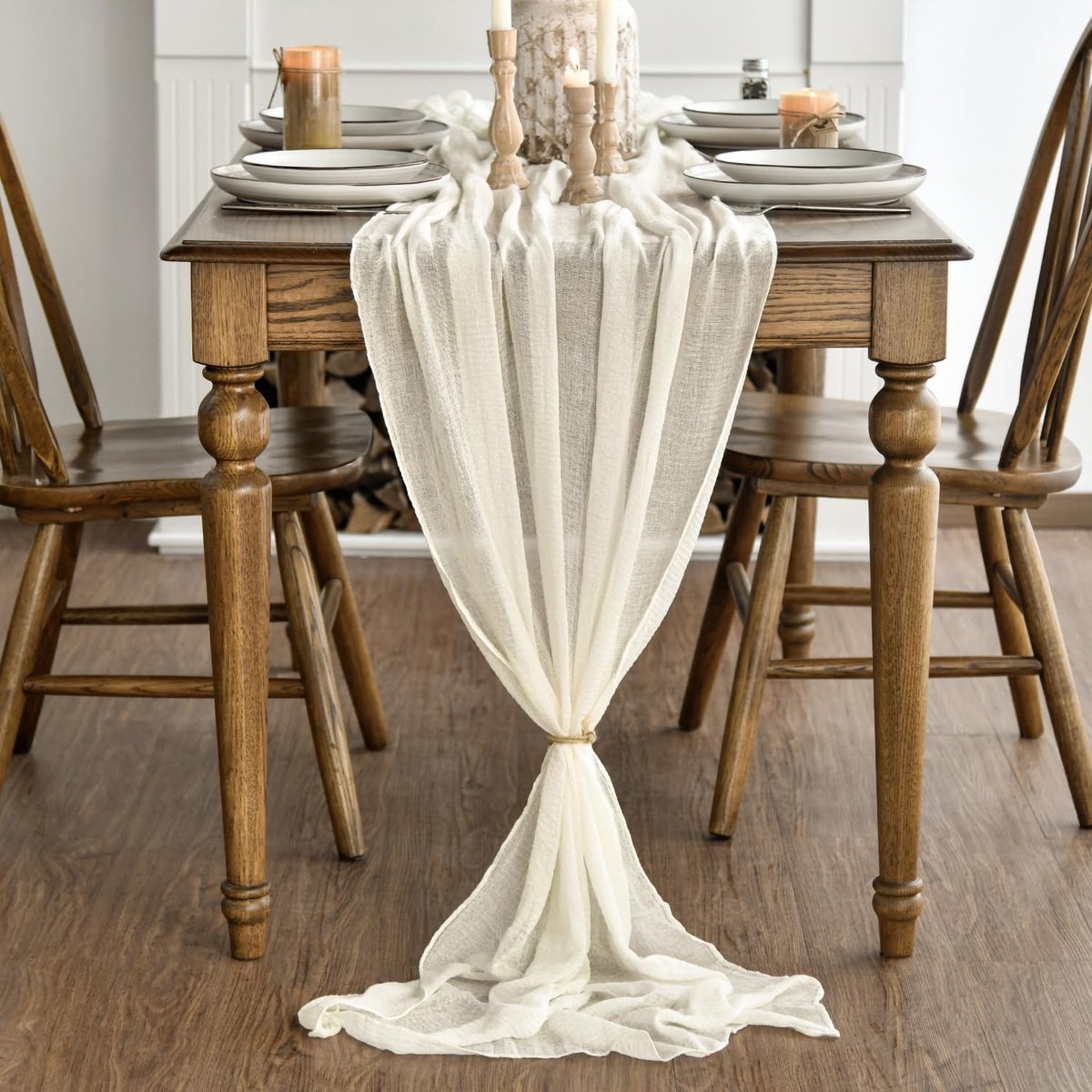 Dailygoods - Tafelloper van Kaasdoek voor Keuken en Feesten, Beige