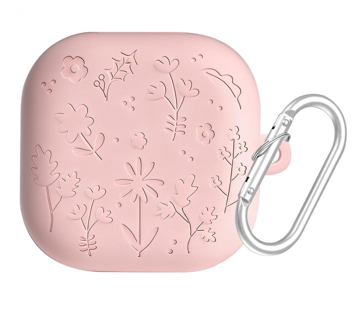 Dailygoods - Siliconen Hoesje voor Samsung Galaxy Buds 4/4 Pro met Sleutelhanger
