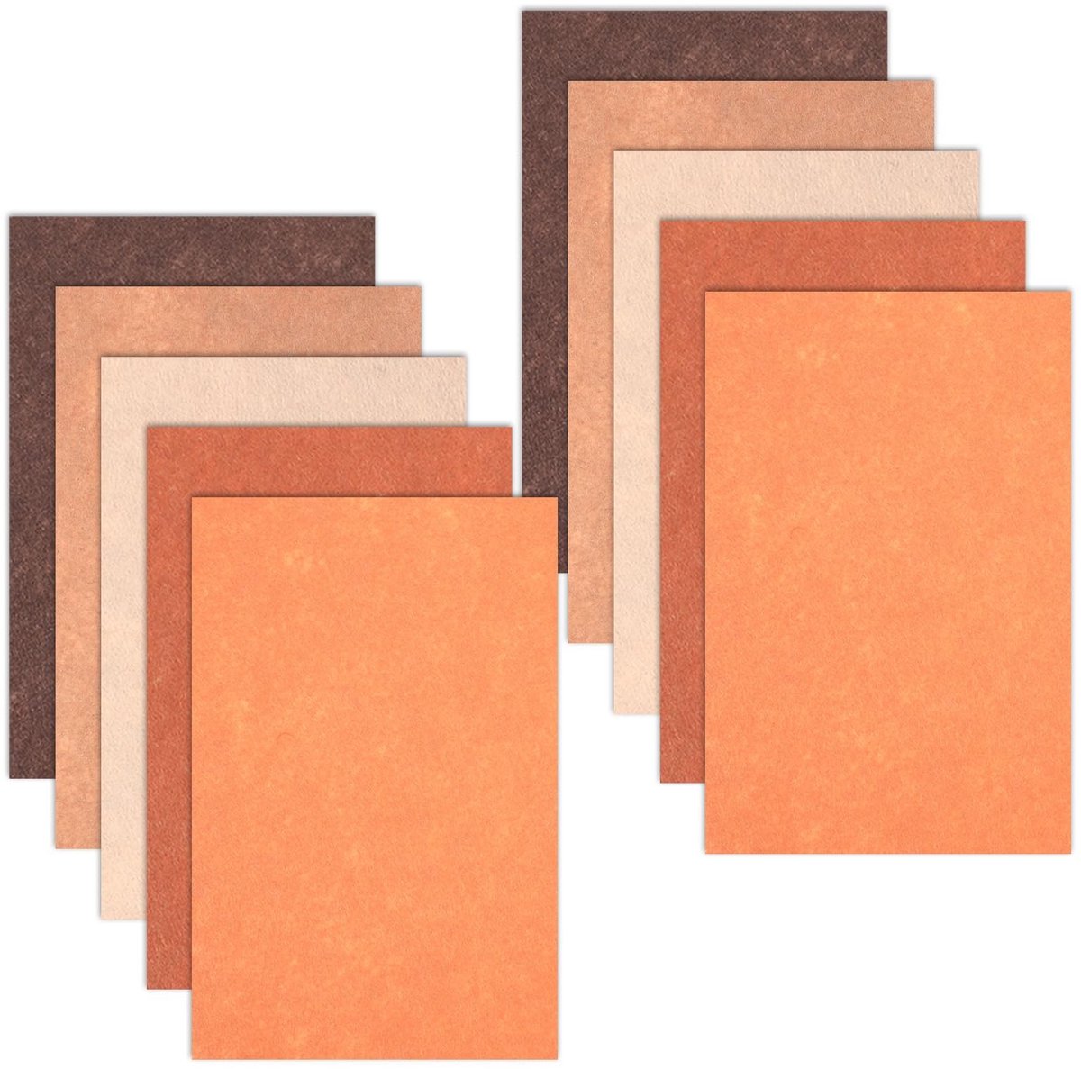 Dailygoods - Set van 10 Stuks Knutselvilt 20 x 30 cm voor Doe-Het-Zelf Projecten