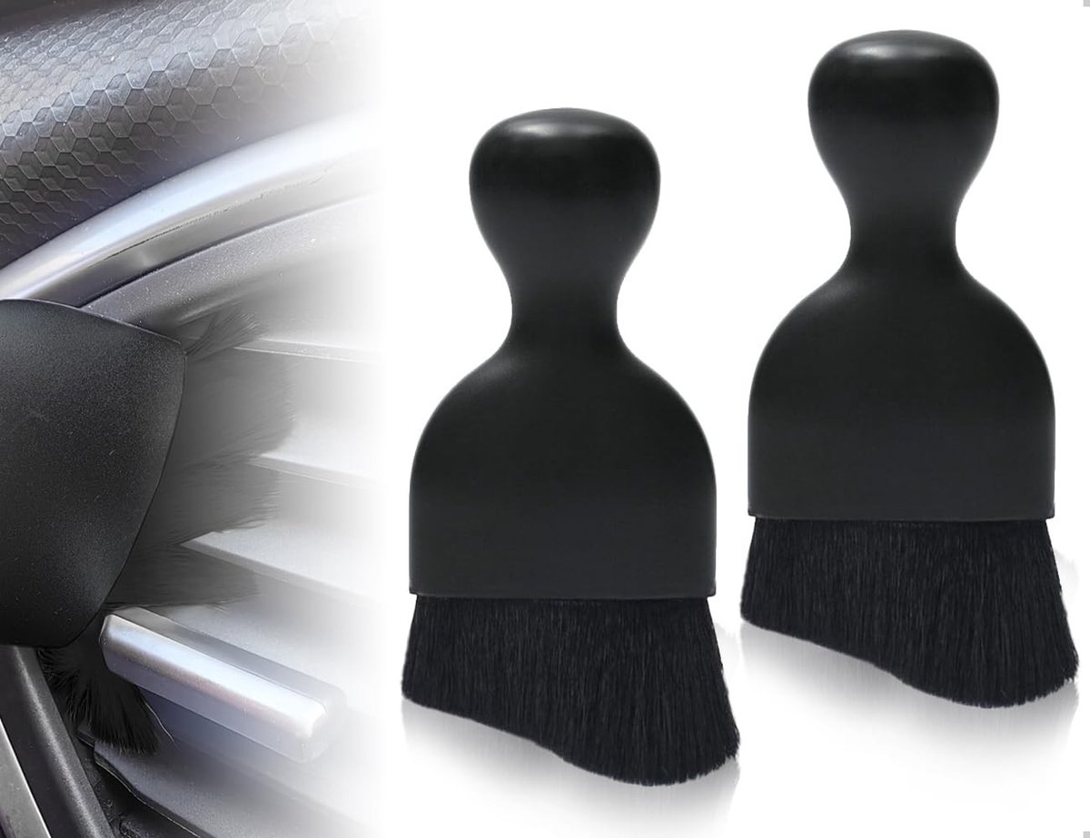 Dailygoods - Set van 2 Auto Interieurreinigingsborstels
