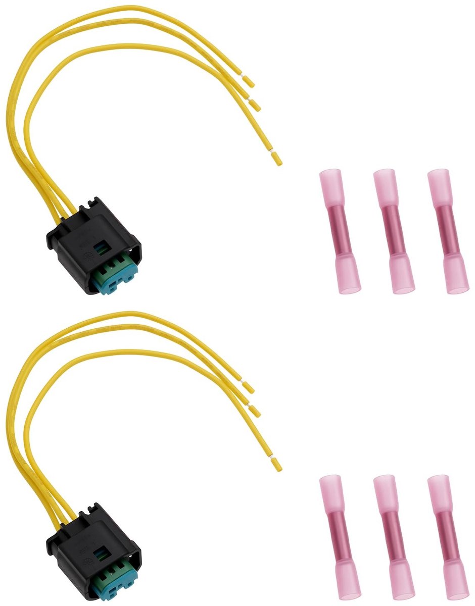 Dailygoods - 2 Stuks 3-Pin Connector Behuizing voor Auto Reparatie