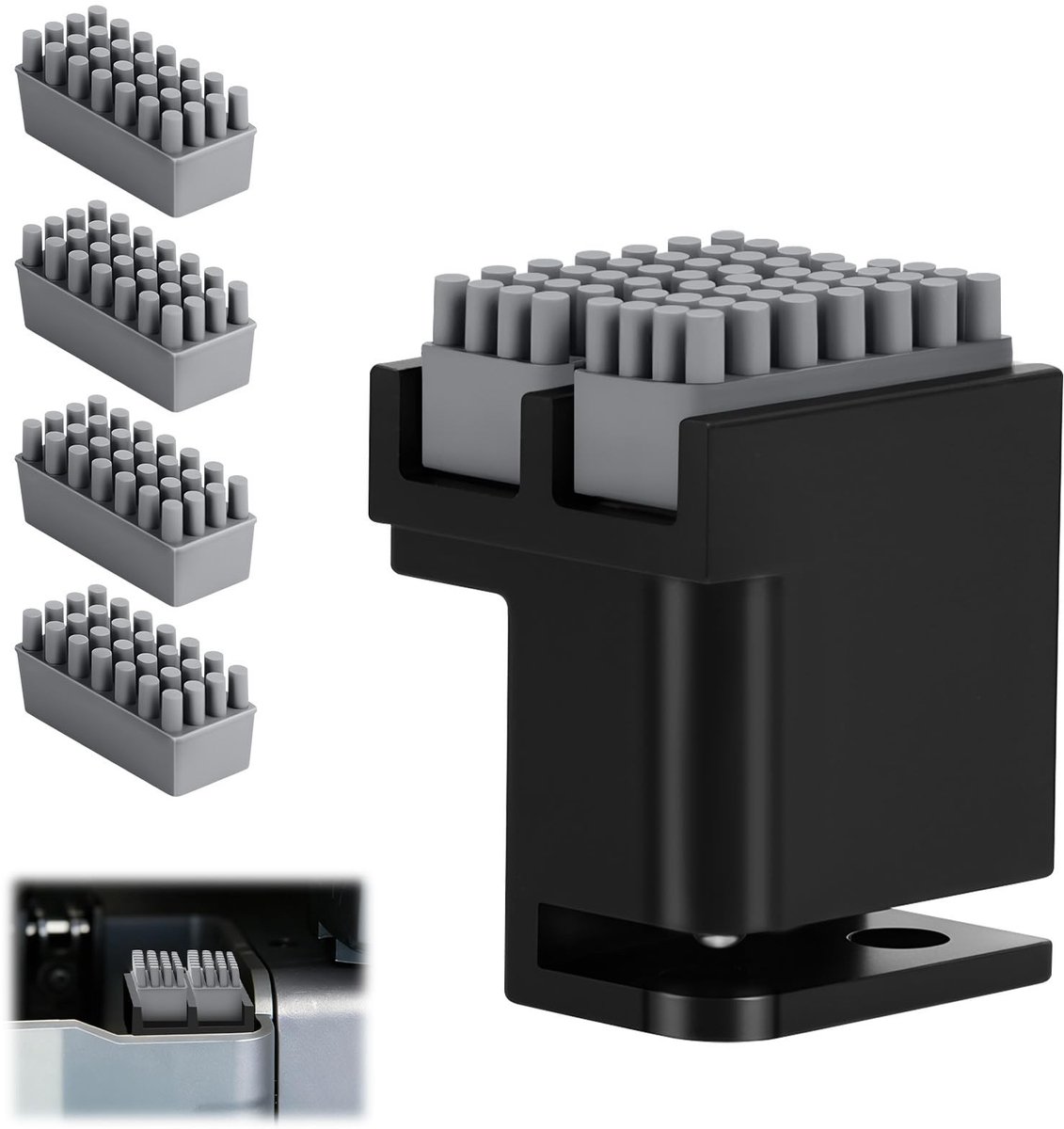 Dailygoods - Panda Brush XP Reinigingsgereedschap met 4 Siliconen Mondstukken