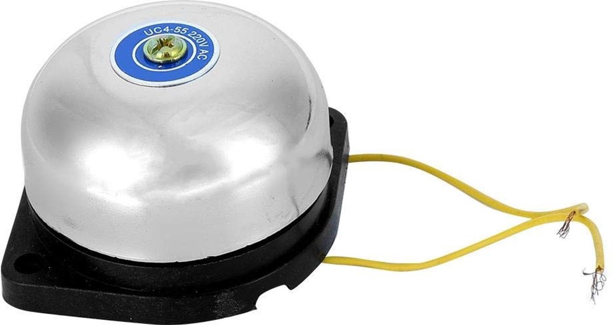 Dailygoods - Dailygoody - Elektrische bel - Rinkelende alarmbel - Roestvrij staal - Multifunctionele bel - Geschikt voor fabrieken en scholen - 220V 10A