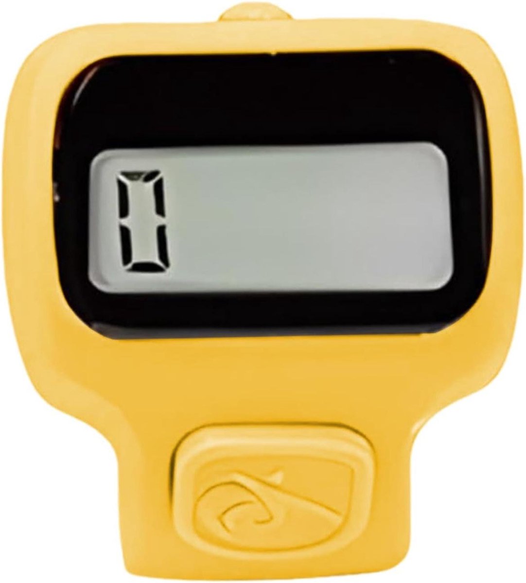 Digitale Vingerteller - Hand Clicker Meter - Activiteiten Tellen - Geïntegreerd LED Licht - 35 x 25 cm - Geel