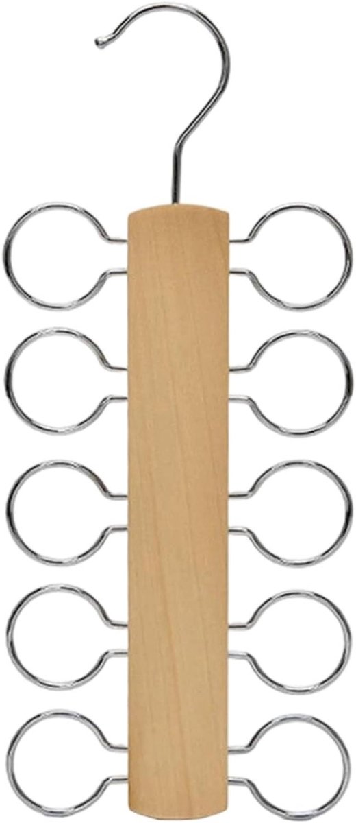 Kast Organizer - Accessoire Hanger - Ruimte Besparen - Grote Capaciteit - 30 cm - Houtkleur