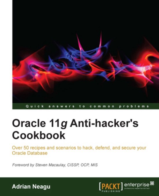 Oracle 11g Anti-hacker's Cookbook - cover
