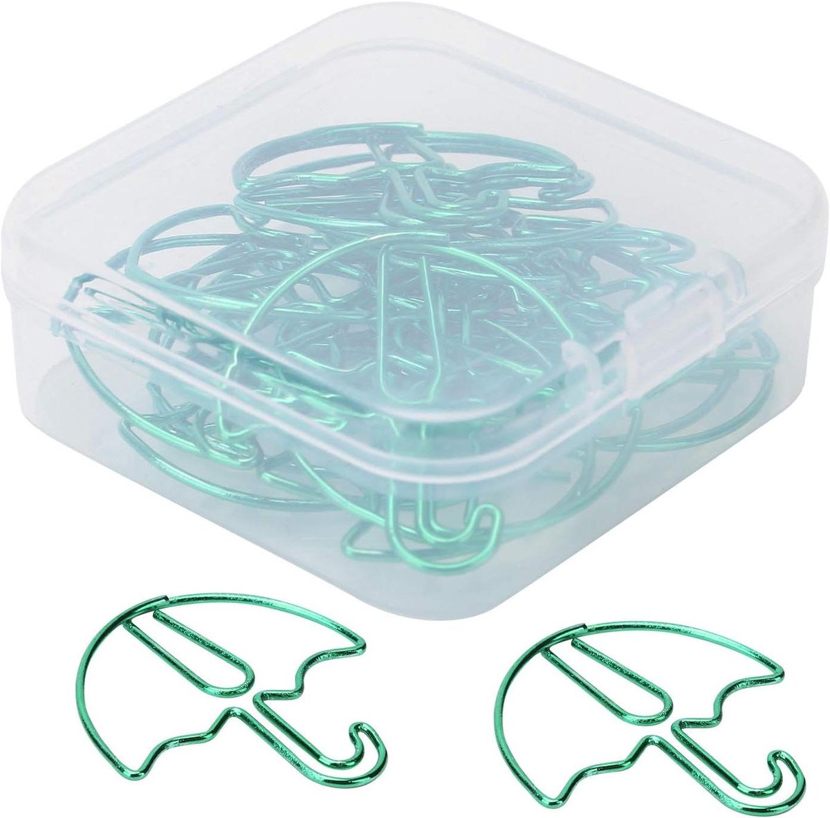 Fotohouder Clips - Decoratie Clips - Wanddecoratie Maken - Paraplu Vorm - 20 Stuks - Groen