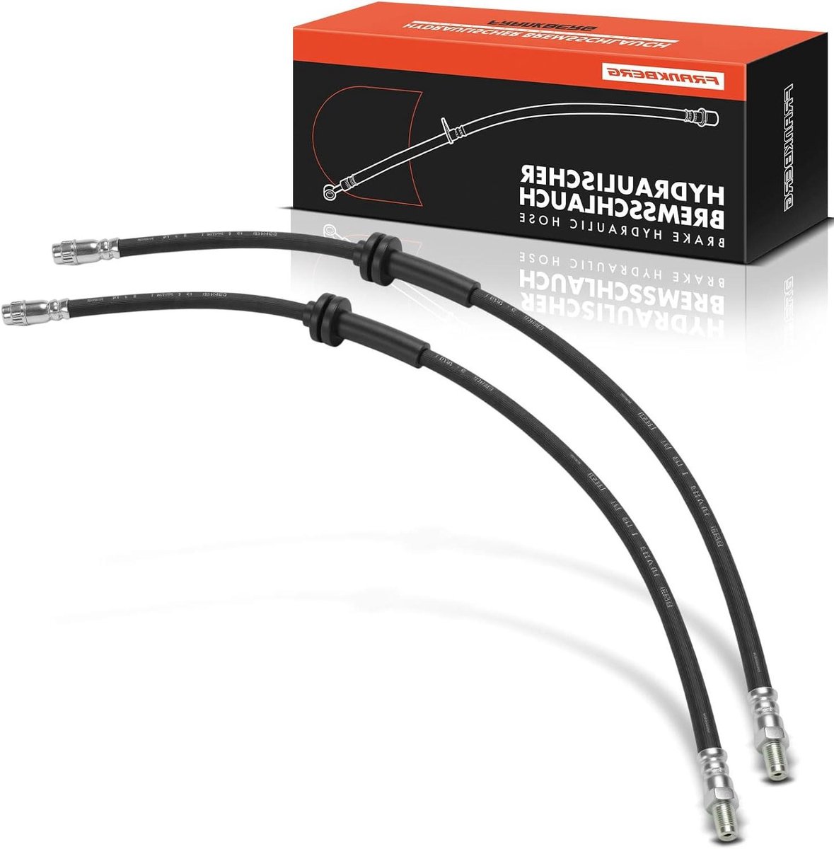 Remslang - Remleiding Hydraulisch - Auto Onderhoud - Specifieke Pasvorm - 45 cm - Zwart