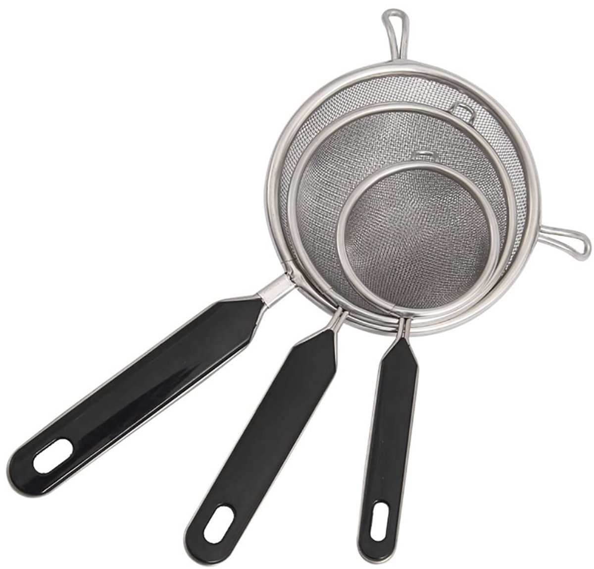 Cosensi - Dailygoods - Set van 3 Roestvrijstalen Voedselzeven