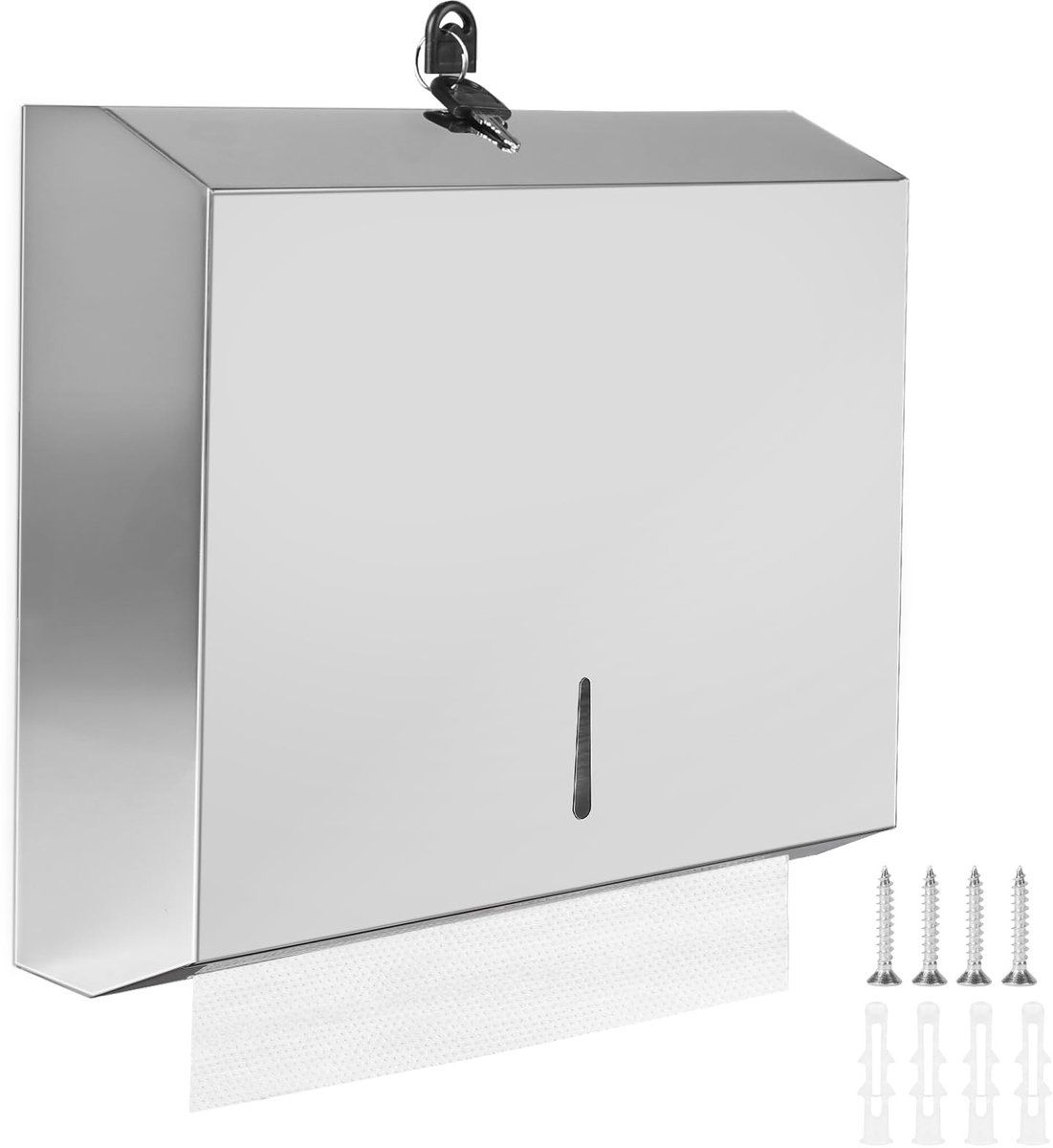 Cosensi - Dailygoods - Roestvrijstalen Handdoekdispenser voor Wandmontage