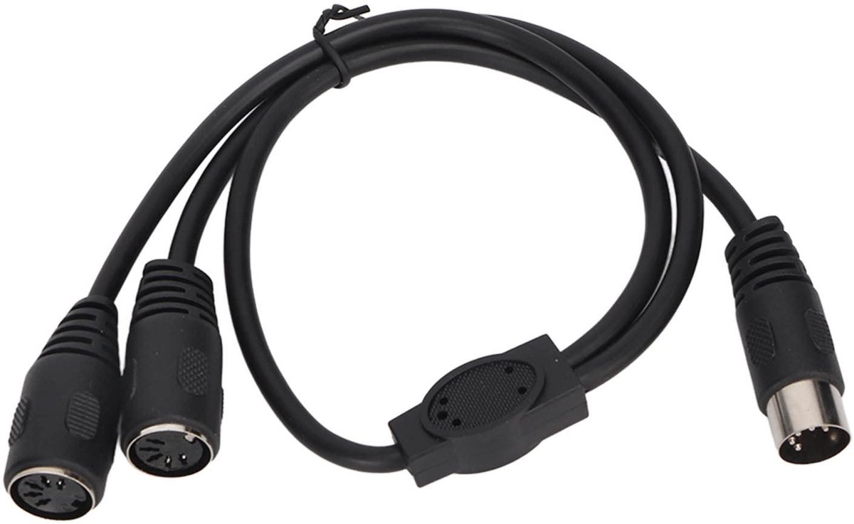 Cosensi - Dailygoods - Dailygoody 5 Pin Splitter Y Adapter - 1,6 ft - Audio Verlengkabel - Geschikt voor MIDI-apparaten - 5 Pin Male naar 2 Female