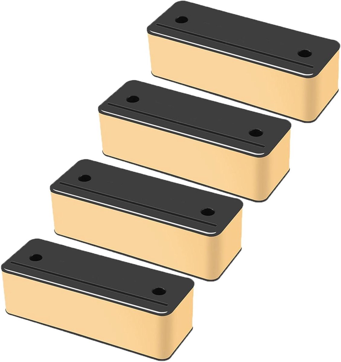 Meubelverhogers - Bankverhogers Bedverhogers - Meubels Verhogen - Roestvrij Staal - 4 Stuks 5cm - Goud