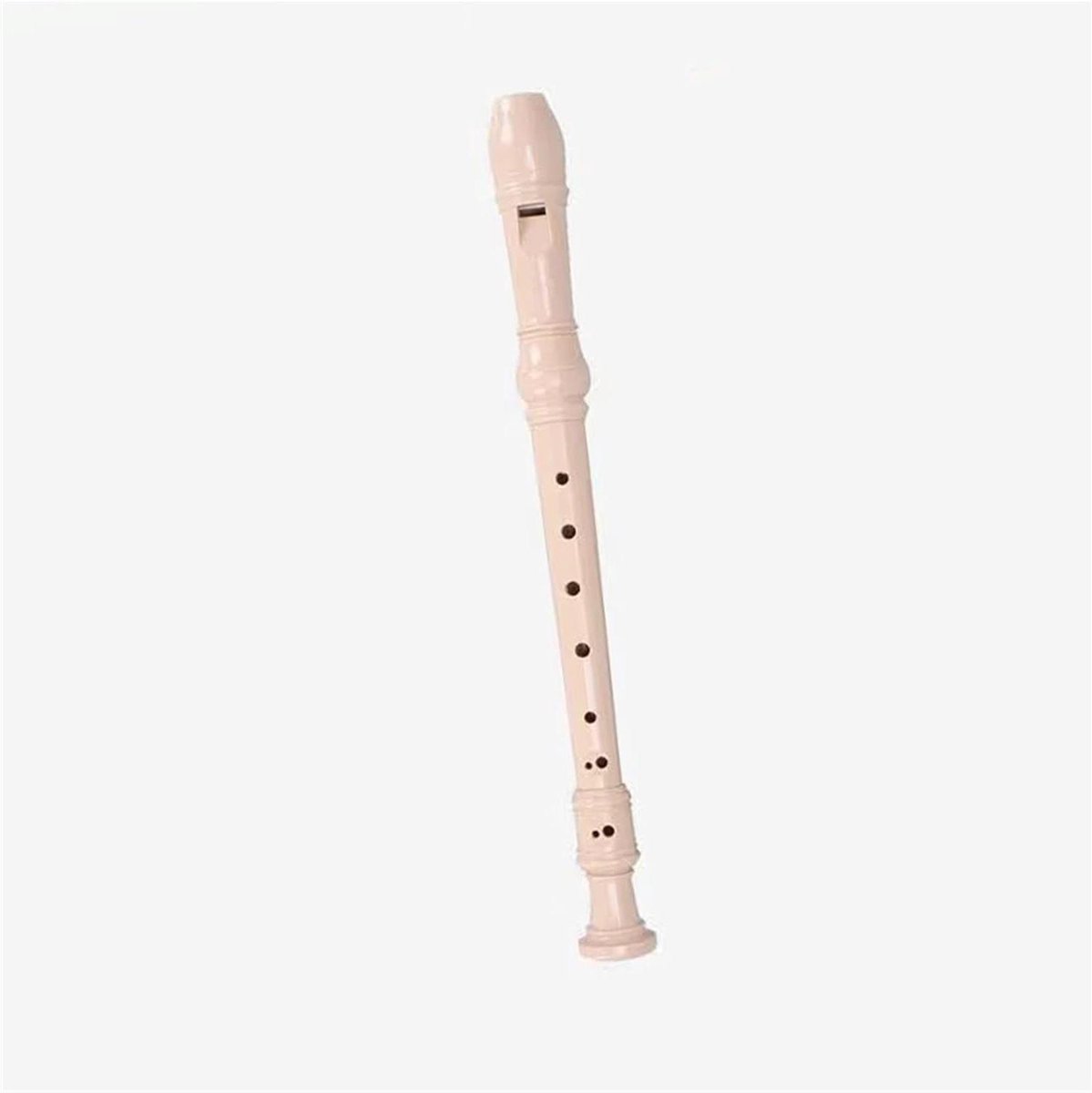 Blokfluit - Oefeninstrument - Muziek Leren - Duitse Vingerzetting - 325 mm - Wit