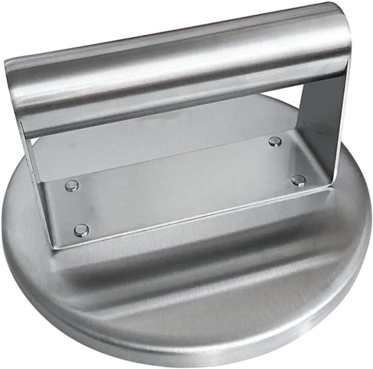 Burger Pers - Vlees Smusher - Hamburgers Maken - Gelijkmatige Warmte - 165 cm - Zilver