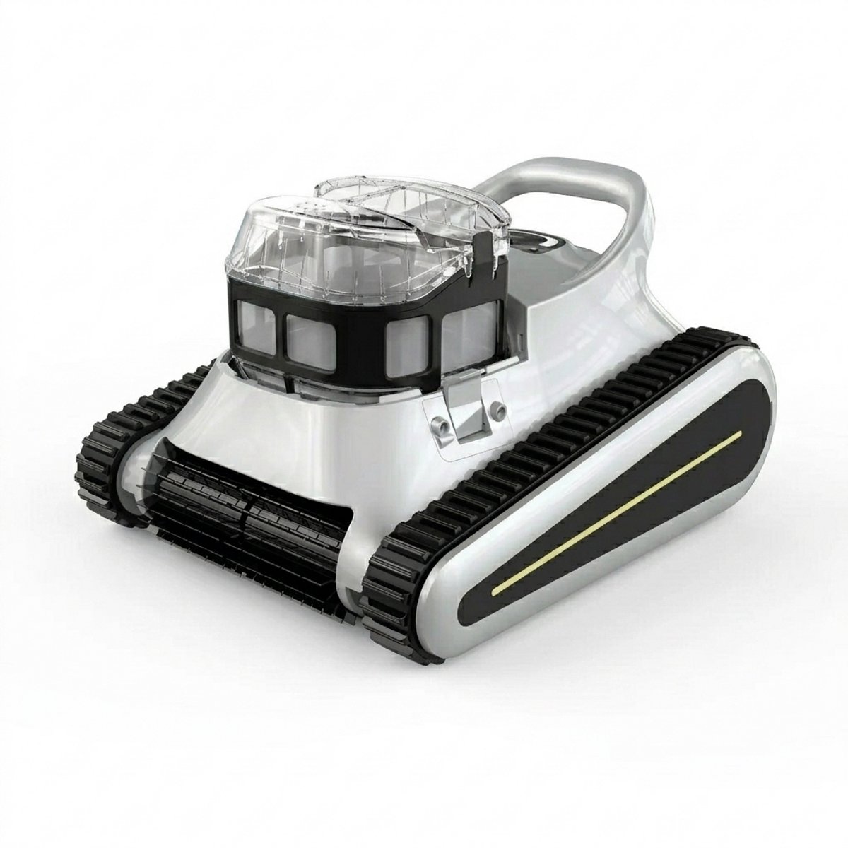 Robotstofzuiger Zwembad met Wandklimfunctie voor Vloer en Wanden tot 185 m2 - Draadloze Zwembadreiniger met Ingebouwde Accu 7800 mAh - 180W Motor - App Bediening