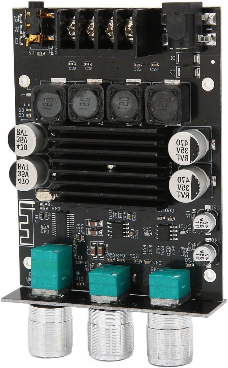 Eindversterker Board - Geluidsmodule - Muziek Streamen - Dual Channel Stereo - 100W x 2 - Zwart