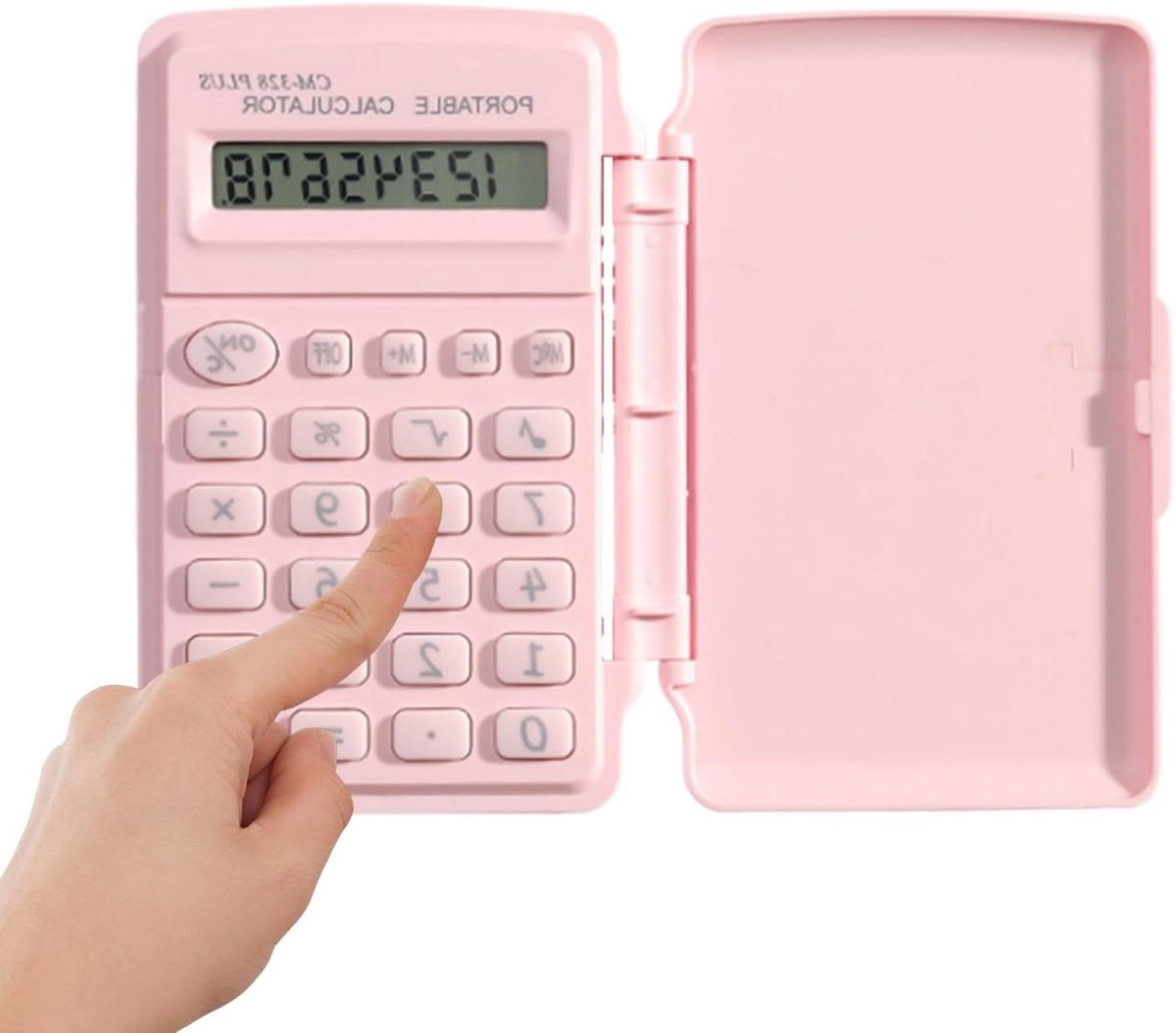Zakrekenmachine - Digitale Rekenmachine - Dagelijkse Berekeningen - Robuust ABS Materiaal - 8 Cijferig LCD - Roze