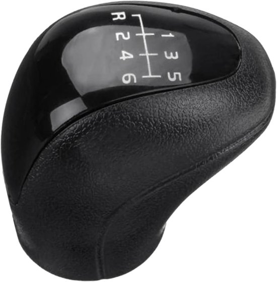Versnellingspookknop - Schakelhendel - Rijervaring Verbeteren - 6 Versnellingen Gegraveerd - 64 mm Hoog - Zwart — afbeelding 2