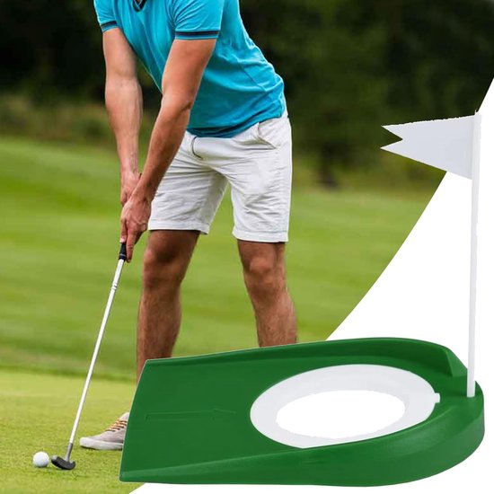 Golf Puttingbeker - Trainingshulp Putter - Golfvaardigheden Verbeteren - Inklapbaar Lichtgewicht - 182 x 132 cm - Groen van GOLF — afbeelding 4
