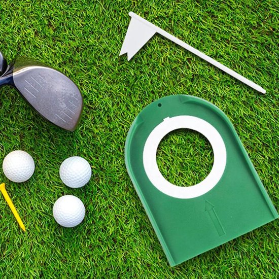Golf Puttingbeker - Trainingshulp Putter - Golfvaardigheden Verbeteren - Inklapbaar Lichtgewicht - 182 x 132 cm - Groen van GOLF — afbeelding 3