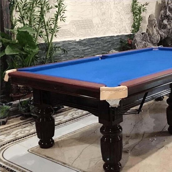 Pooltafelkleed - Biljartlaken - Spelverbetering - Duurzaam fiber materiaal - 9 FT - Groen — afbeelding 3