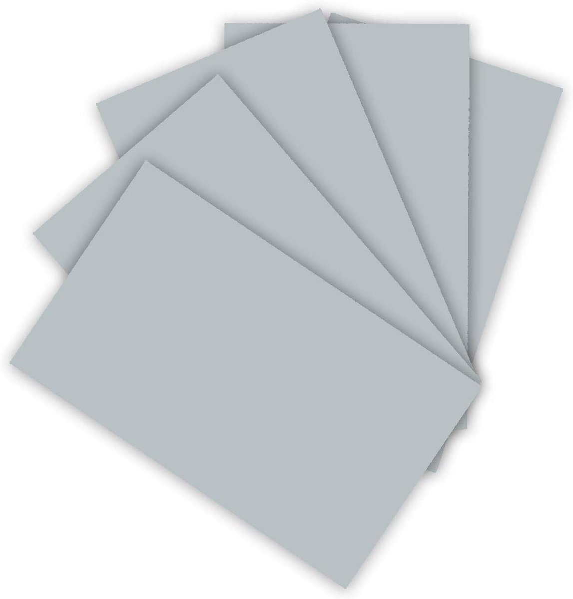 Gekleurd Papier - Kleurkarton - Knutselen Maken - Glanzende Afwerking - DIN A3 50 Vel - Zilver