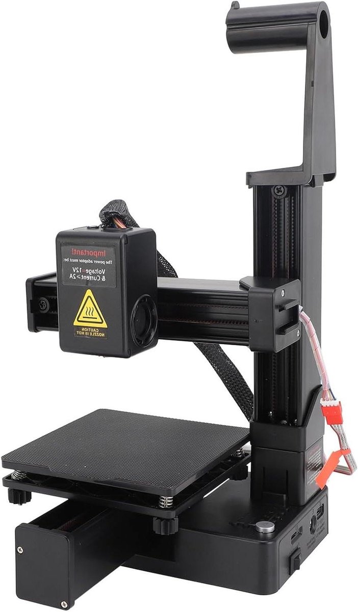 3D Printer - Beginner Printer - Huis & Hobby - Snelle Verwarming - 100 x 100 x 100mm - Zwart