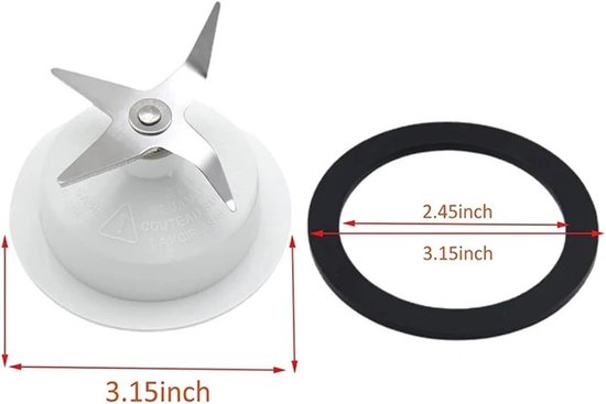 Mengmes en Pakking - Reserveonderdelen - Keukenmachine Reparatie - Voorkomt Rammelen - OD 80 mm - Niet gespecificeerd — afbeelding 2