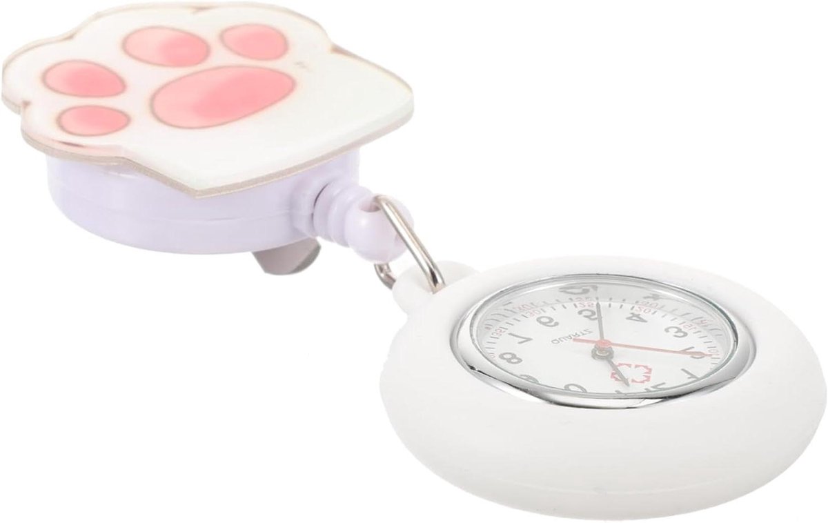 Verpleegkundige Zakhorloge - Horloge Dames - Tijd Aflezen - Siliconen Materiaal - 10 cm - Roze