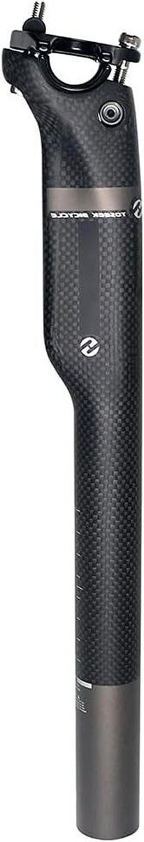 Fiets Zadelpen - Zadelbuis - Comfortabel Fietsen - Lichtgewicht Koolstofvezel - 30.8 x 350MM - Mat