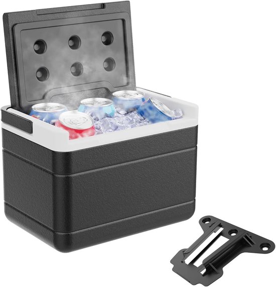 IJskoeler Trolley - Koelbox Wagen - Drankjes Koel Houden - Superieure Isolatie - 6L Capaciteit - Zwart — afbeelding 5