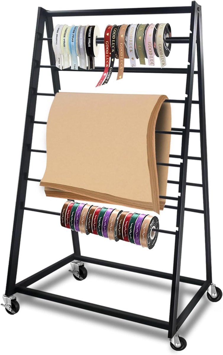 Praktische Ribbons Houder en Organizer voor Creatieve Projecten, Zwart, 12,7 cm