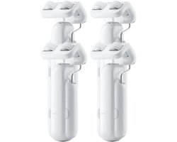 SwitchBot Curtain QUAD Pack - Roede/Rod Versie 3 (2023) - Wit - Smart home gordijnmotor - Smart Gordijn - Automatisch gordijn