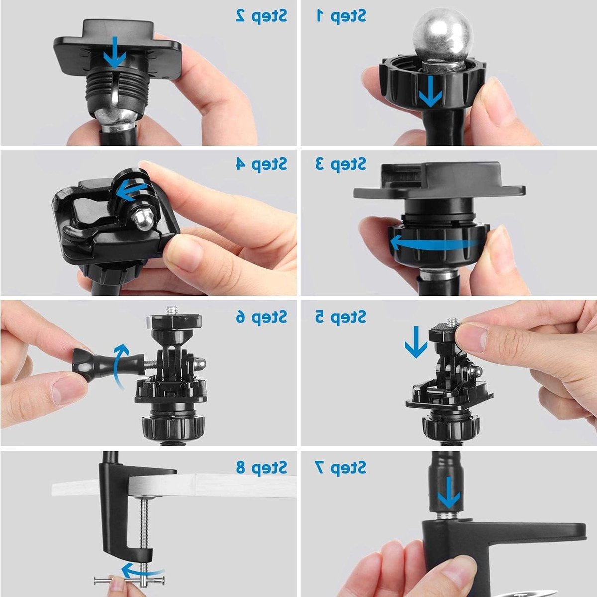 Webcam Standaard - Flexibele Arm - Video Bellen - Verstelbare Zwanenhals - 25 Inch - Zwart